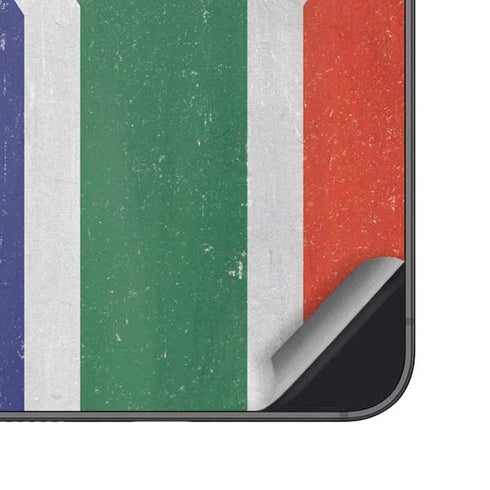 South Africa Flag Distressed Galaxy S23 Skin